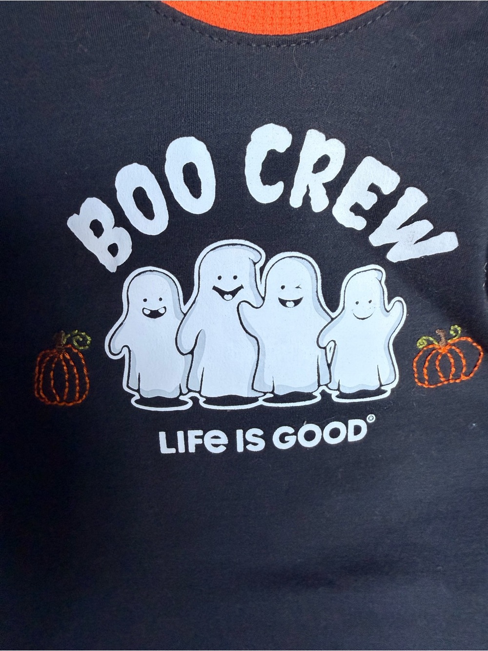 Life Is Good “Boo Crew” Black Sweatshirt and Sweatpants matching set | 3T girls